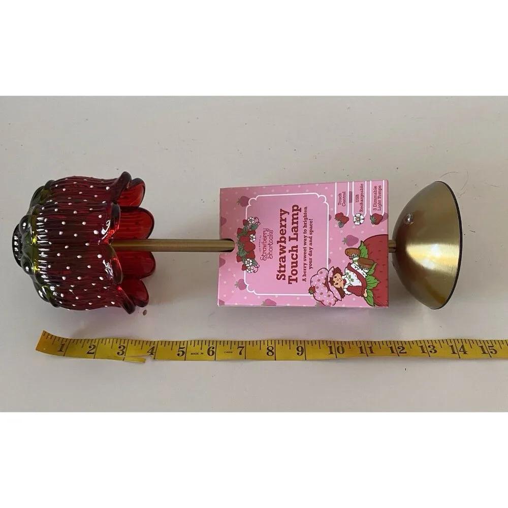 Strawberry‎ Shortcake Touch Lamp USB Rechargeable Glass Dimmable Light VIRAL NEW